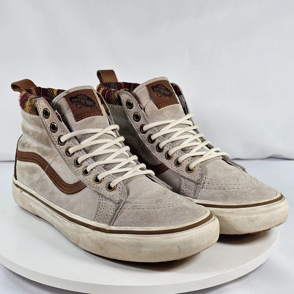 Vans Rare Sk8-Hi MTE Scotchguard‎ Suede Brown High Top Sneakers 721454 Womens 7